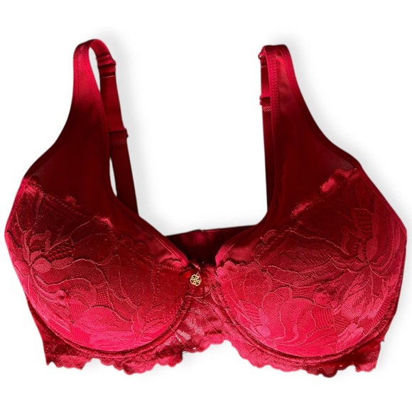 Daisy Fuentes Bra Red Lace women’s size 38D - Picture 9 of 9
